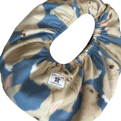 Duke's Digs XL Critter Cuddler Animal Carrier and Bonding Sling for Small to Medium Pets, Handmade in the USA, Machine Washable and Dryer Safe Harnesses